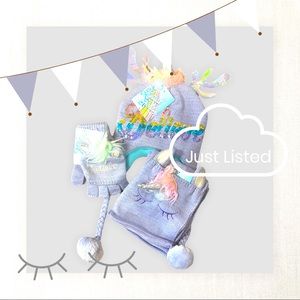Mystical Holiday | Girls Unicorn Hat, Scarf & Glove Set | “Believe” | One Size